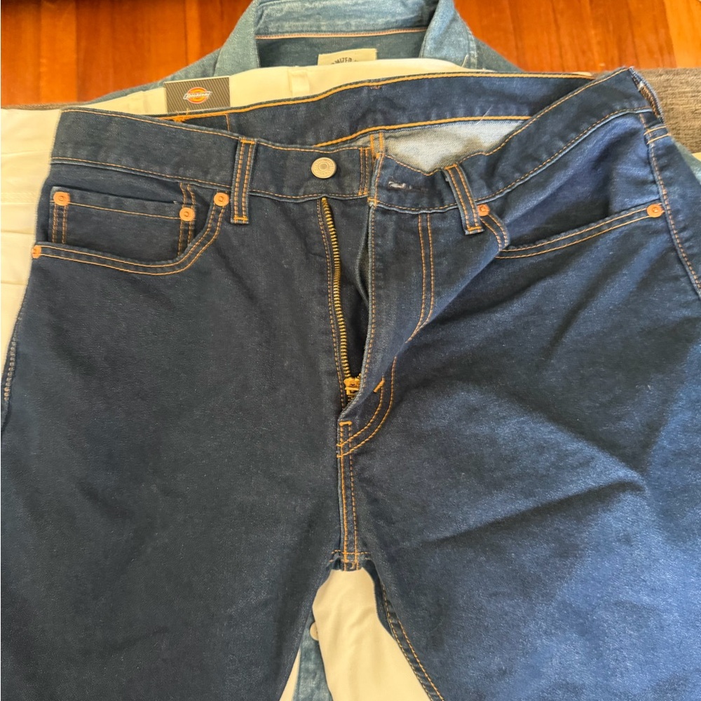 Levi's Men's Dark Blue Straight Jeans